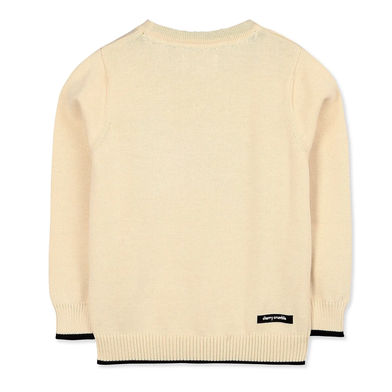 Row Away Cream Sweater