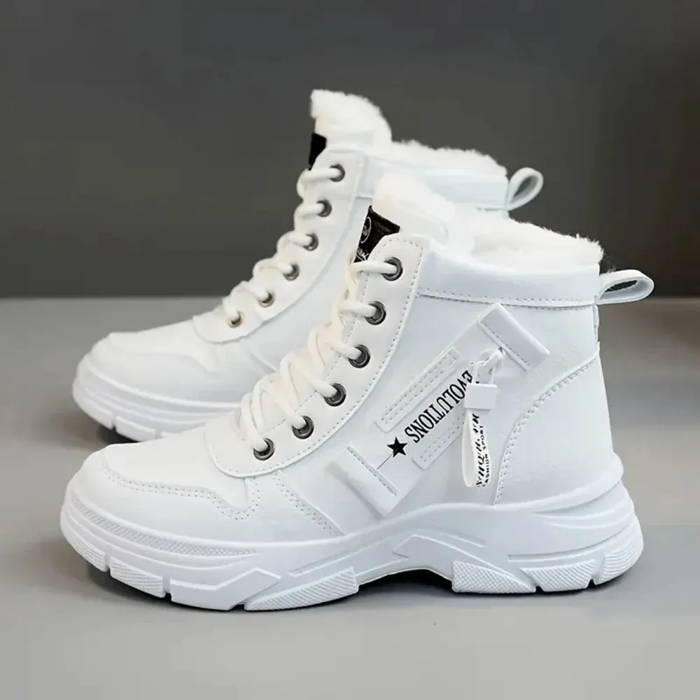 Rowy™ | Warm ankle sneakers with faux fur
