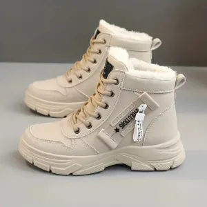 Rowy™ | Warm ankle sneakers with faux fur