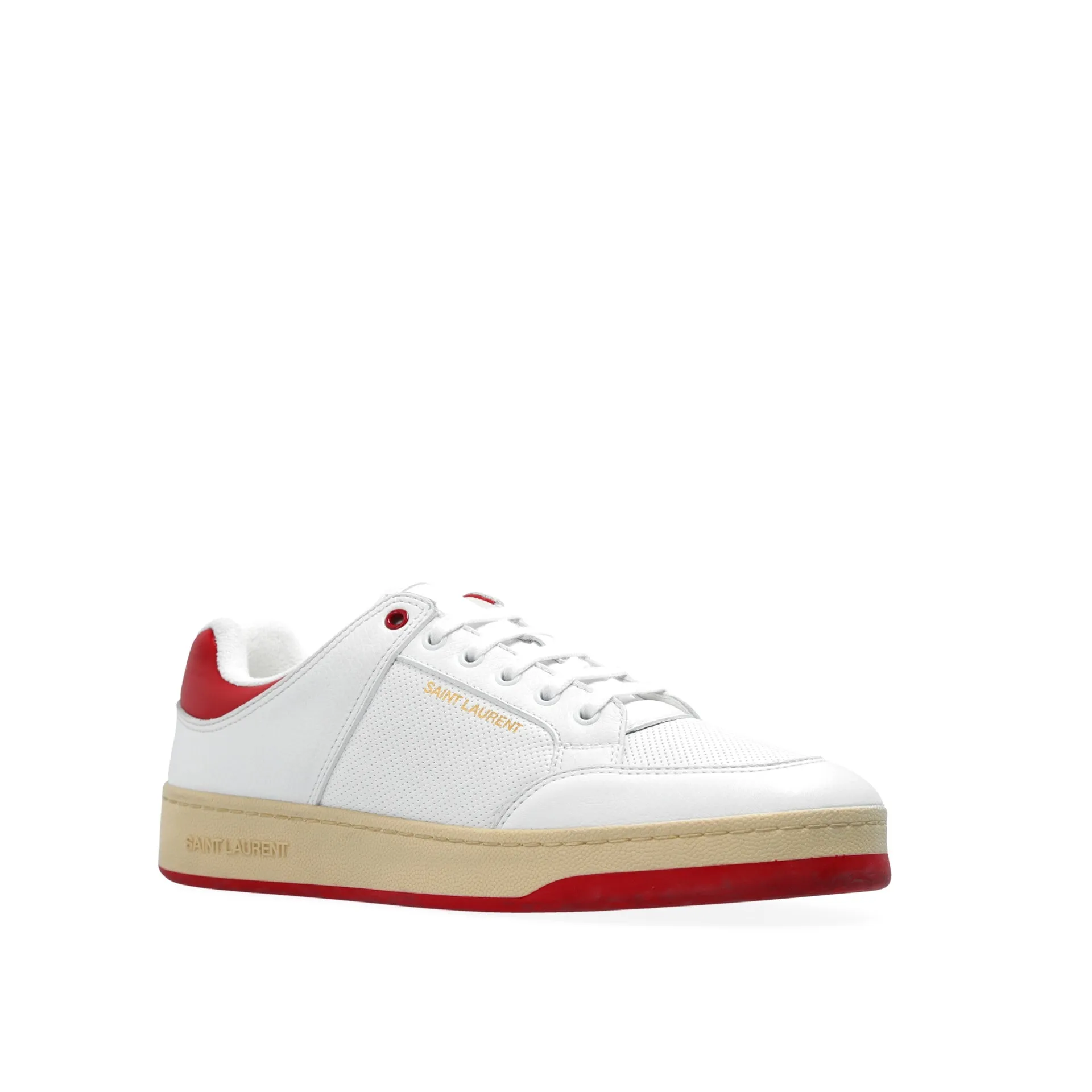 SAINT LAURENT Leather Sneakers for Men - Trendy and Sophisticated