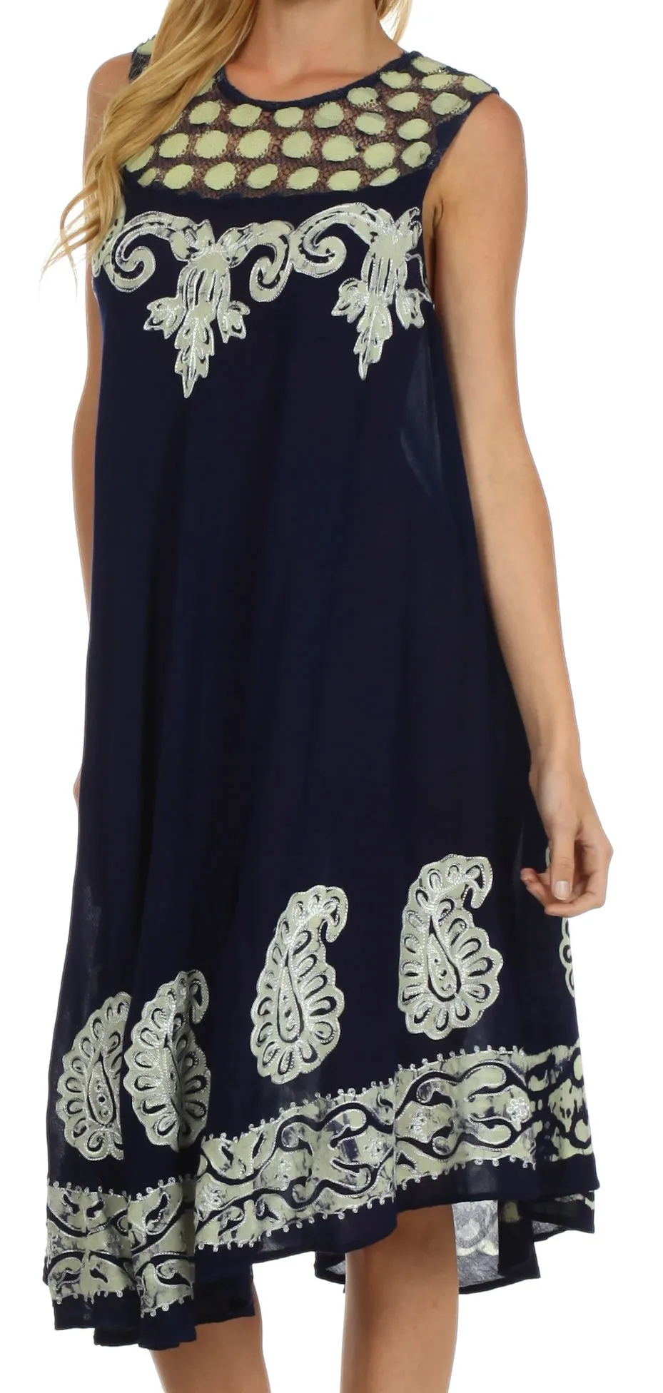 Sakkas Zayna Embroidered Caftan Dress