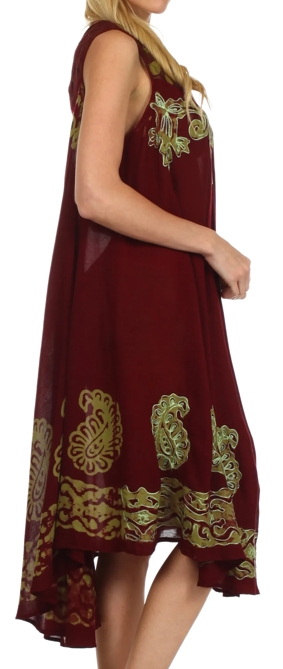 Sakkas Zayna Embroidered Caftan Dress