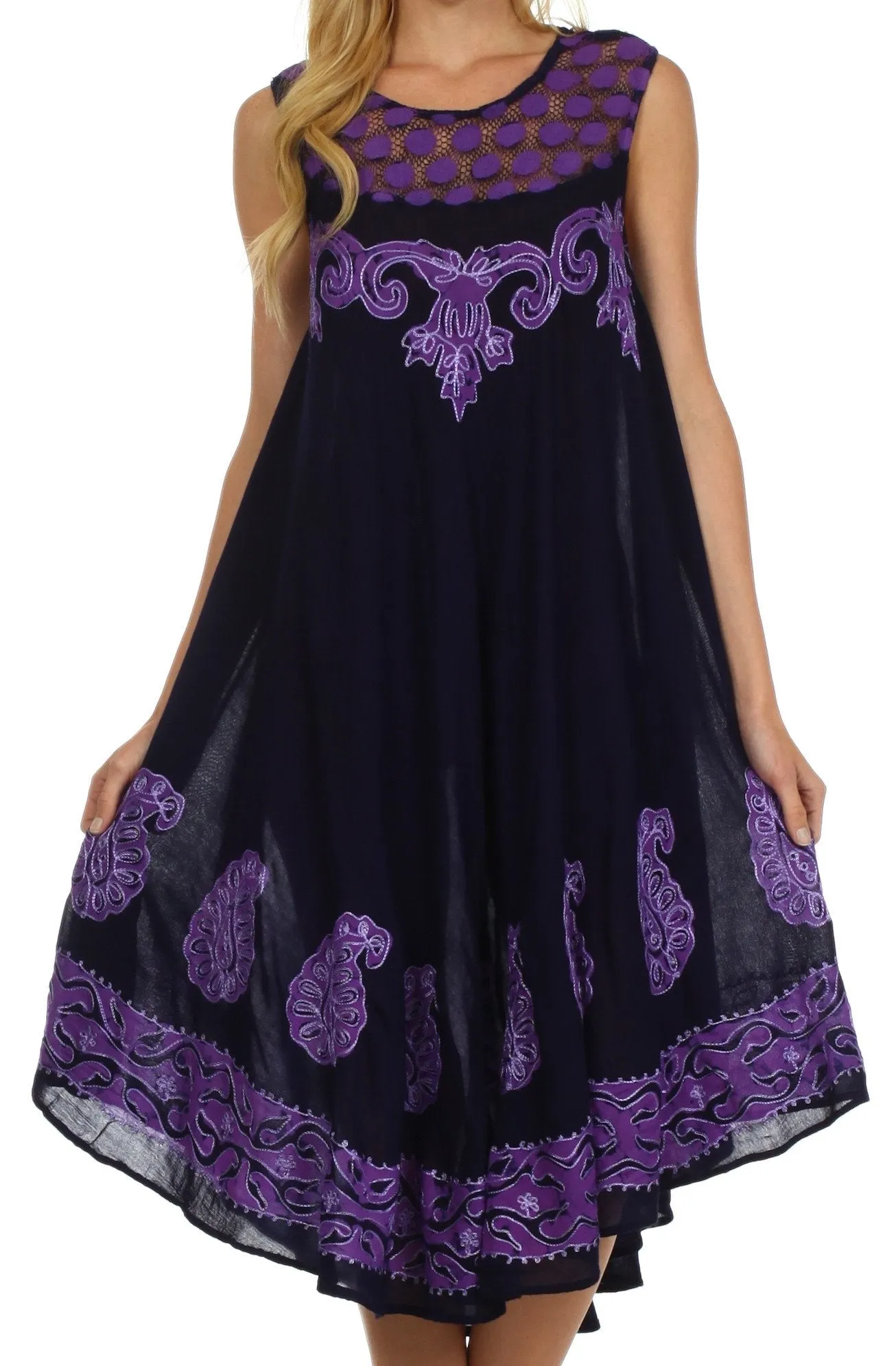 Sakkas Zayna Embroidered Caftan Dress