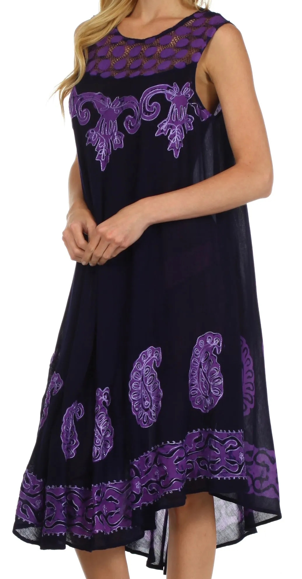 Sakkas Zayna Embroidered Caftan Dress
