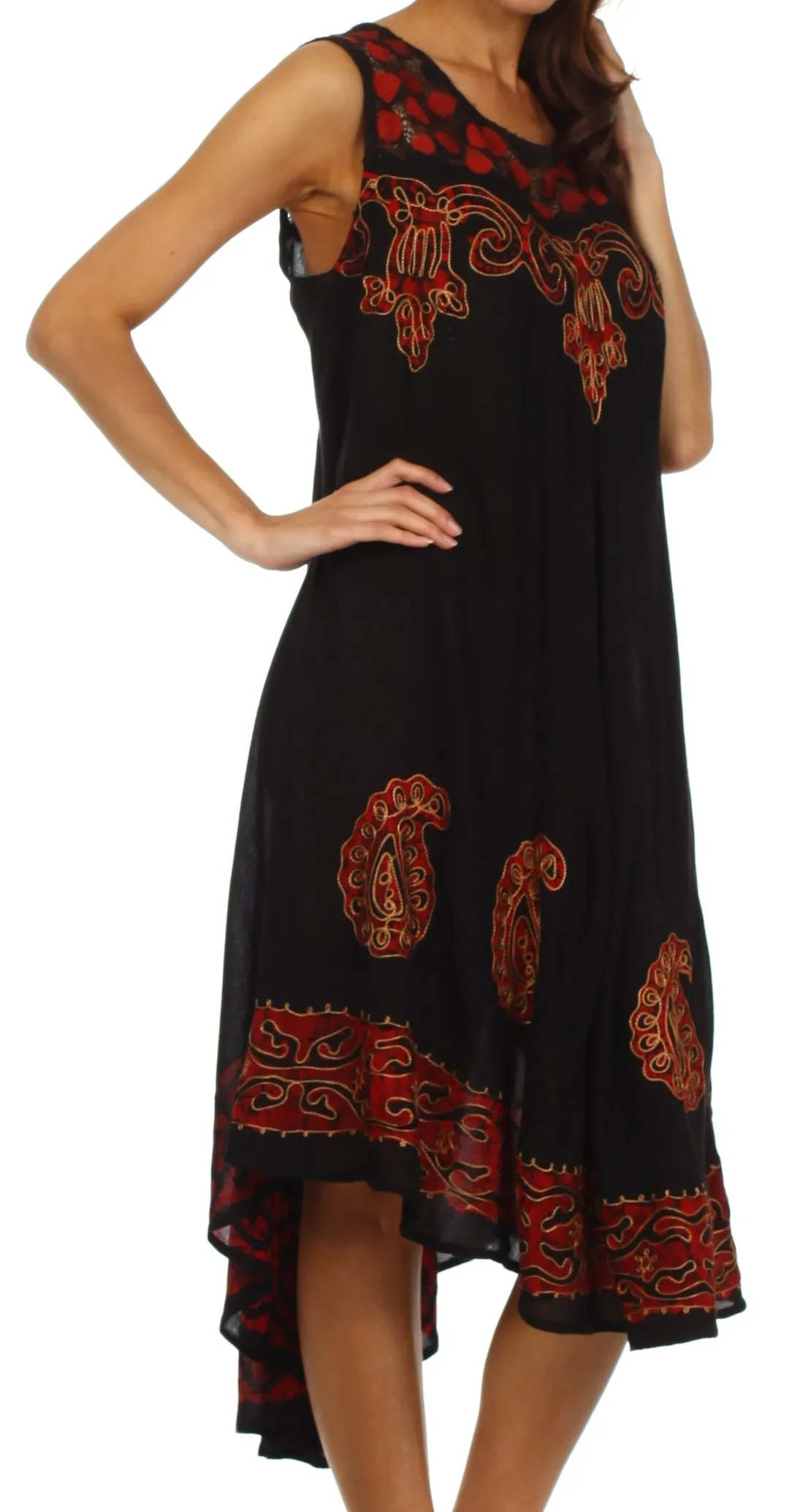 Sakkas Zayna Embroidered Caftan Dress