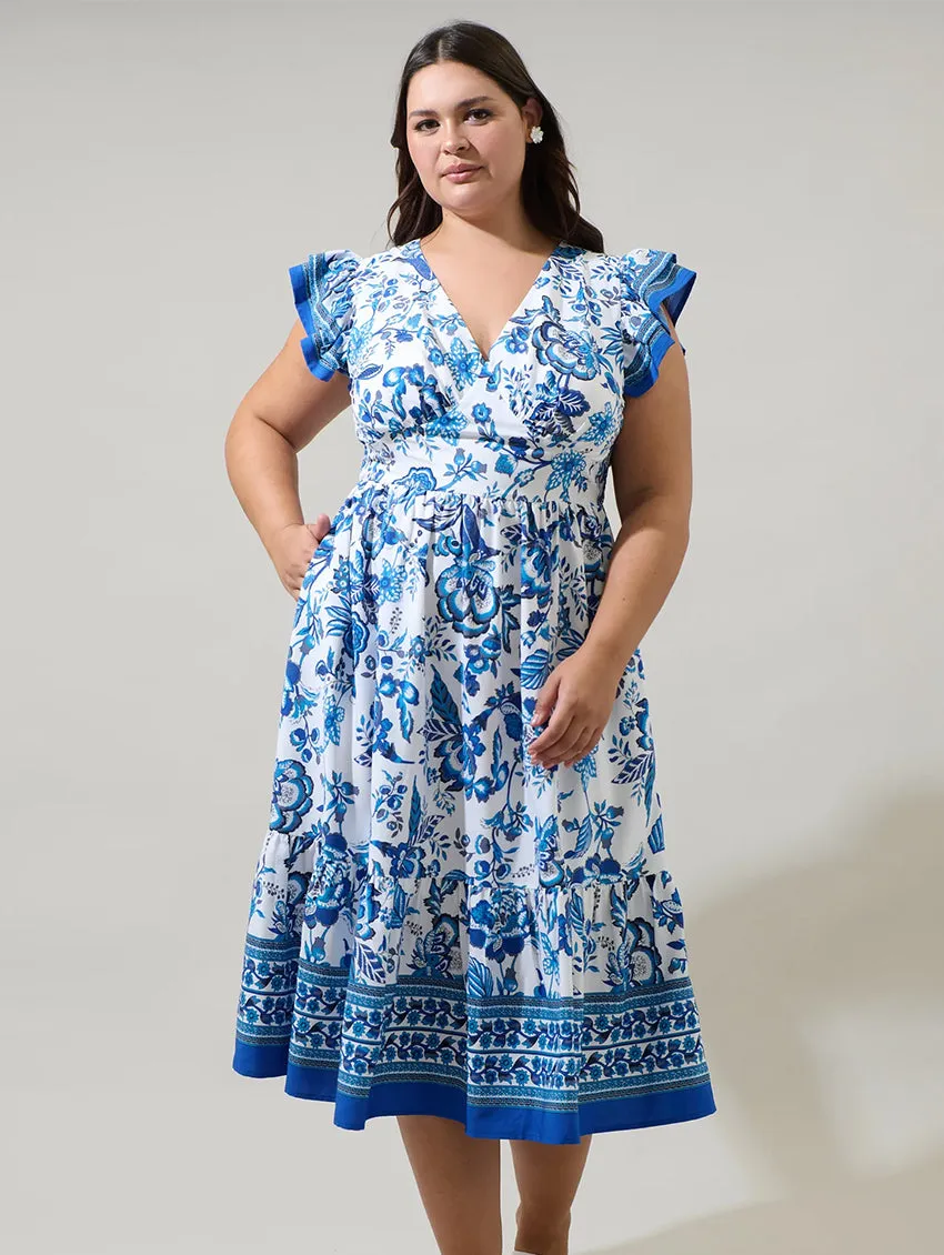 Salema Floral Midi Dress