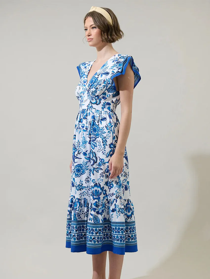 Salema Floral Midi Dress