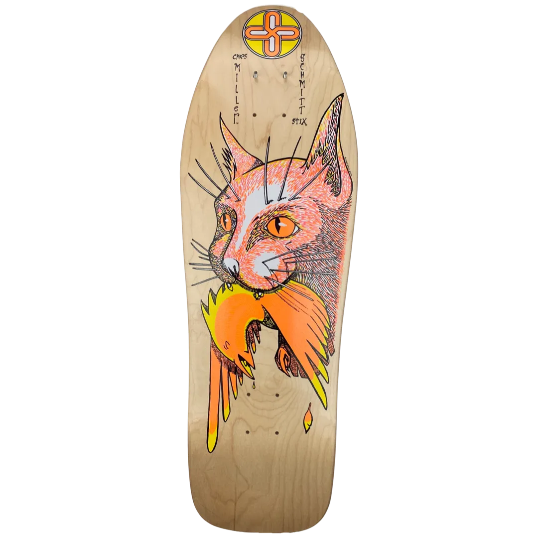 Schmitt Stix Chris Miller Bird In Mouth 10" Skateboard Deck