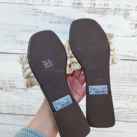 Schutz Adelia slide sandals in multineutro