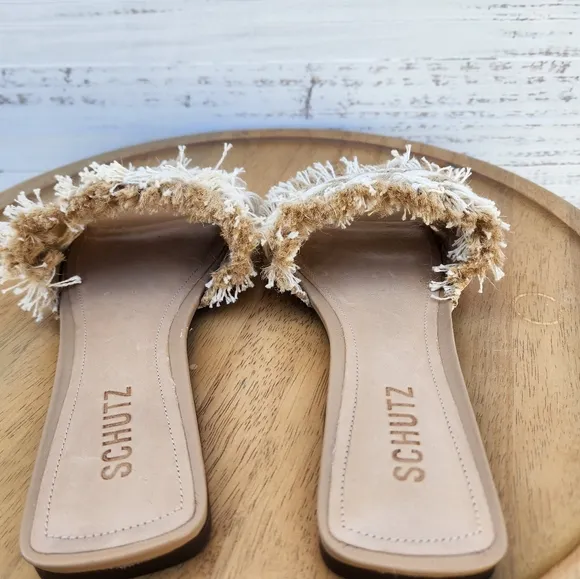 Schutz Adelia slide sandals in multineutro