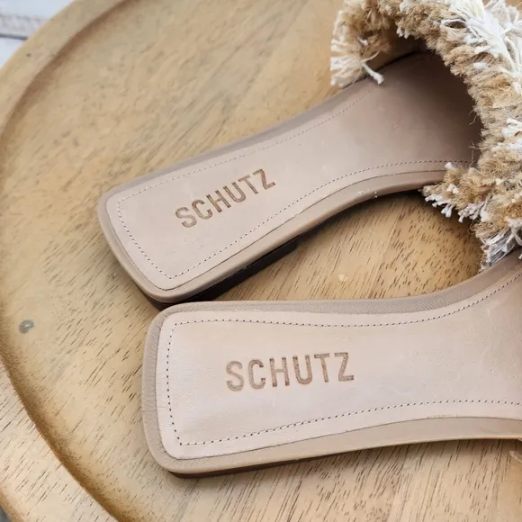 Schutz Adelia slide sandals in multineutro