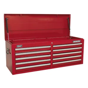 Sealey 10 Drawer Topchest with Ball Bearing Slides - Red - C