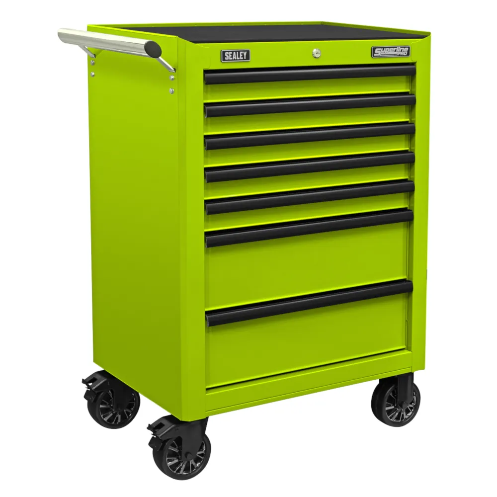 Sealey 14 Drawer Topchest, Mid-Box & Rollcab Combination - Green/Black - A