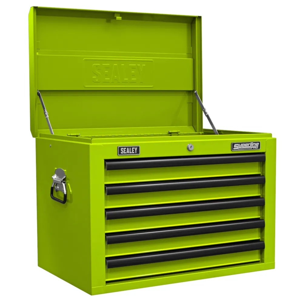 Sealey 14 Drawer Topchest, Mid-Box & Rollcab Combination - Green/Black - A