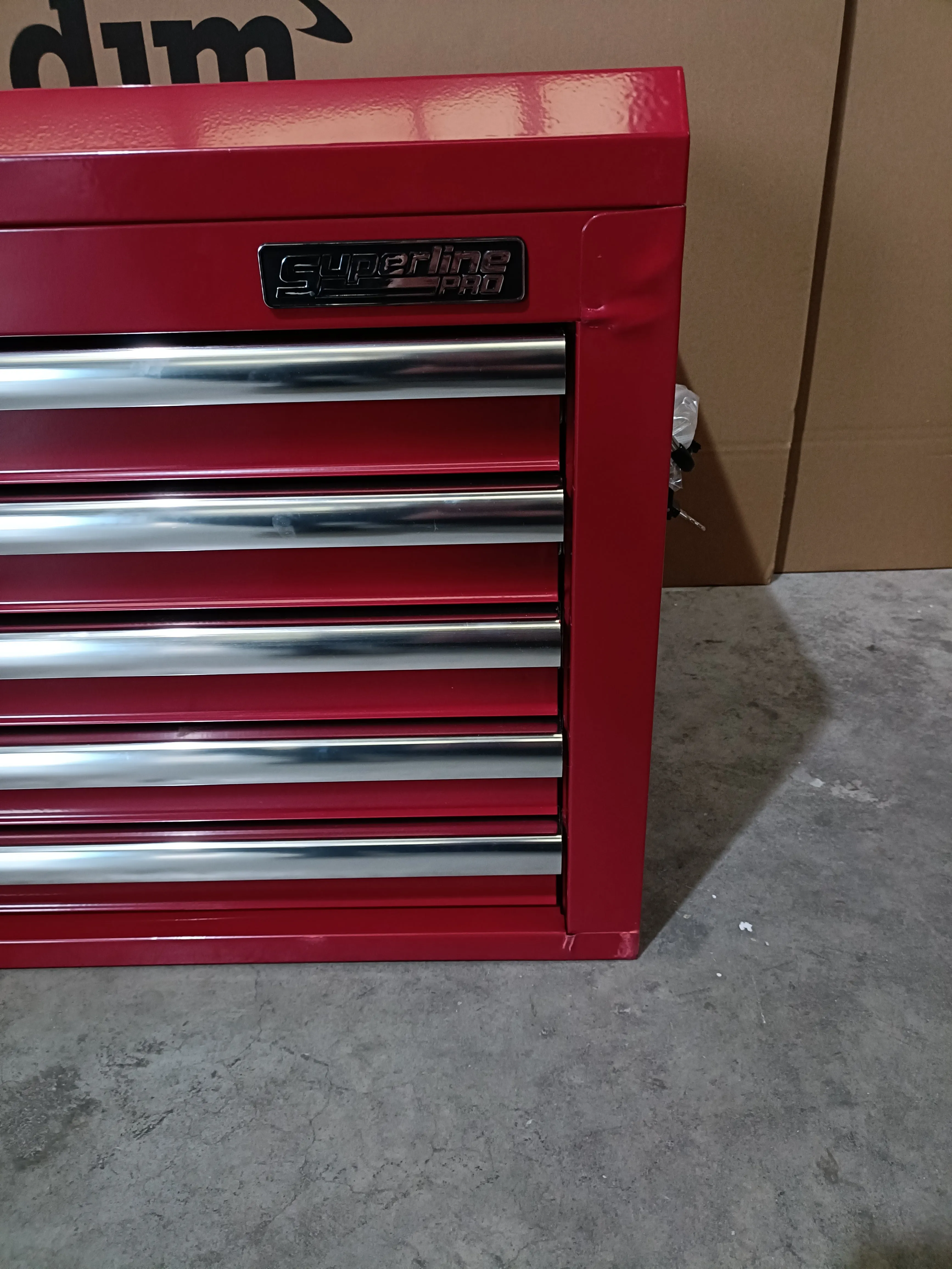 Sealey 5 Drawer Topchest with Ball Bearing Slides - Red - D