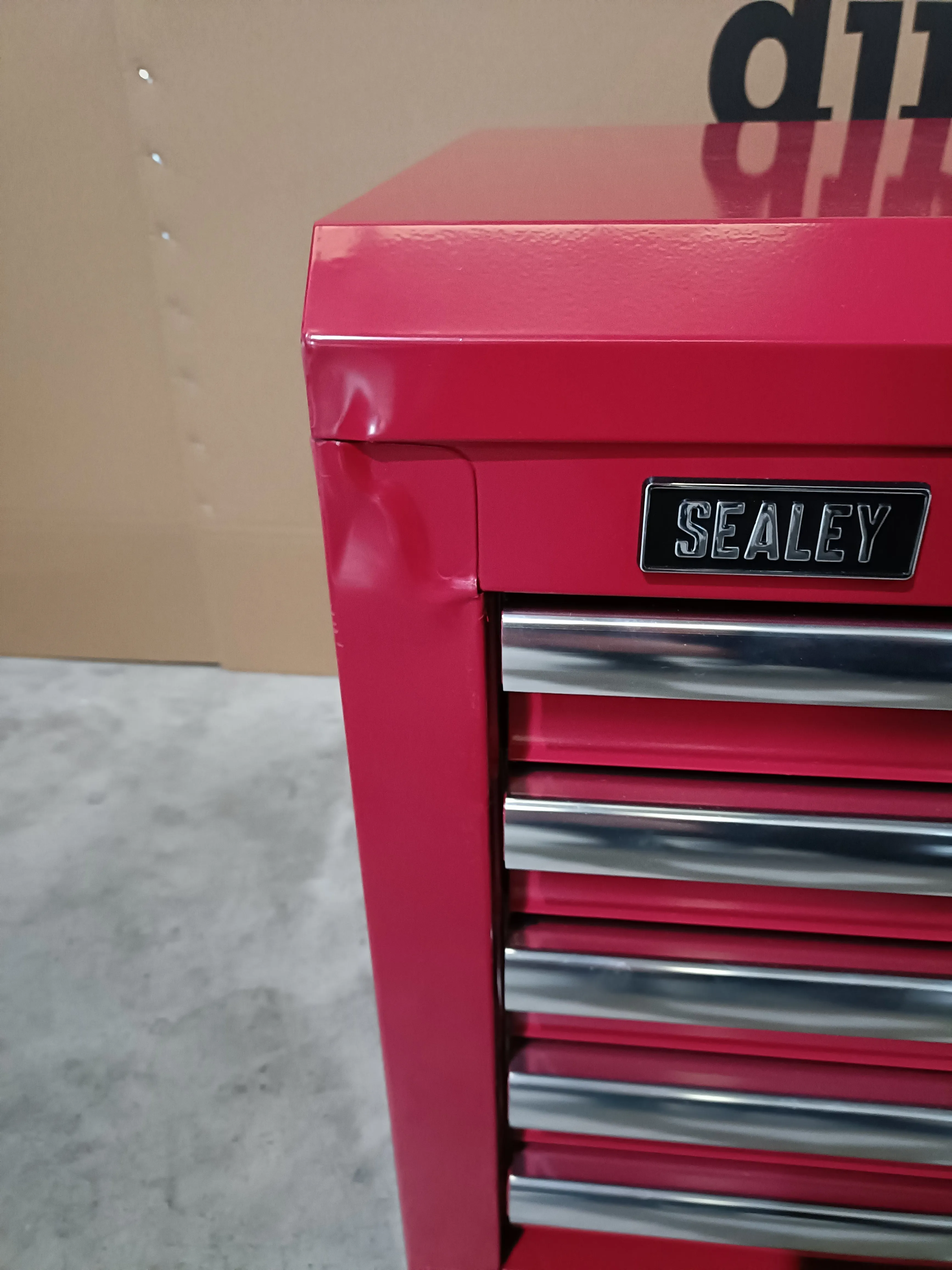 Sealey 5 Drawer Topchest with Ball Bearing Slides - Red - D