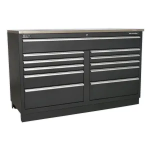 Sealey Premier Modular Floor Cabinet 11 Drawer 1550mm Heavy-Duty