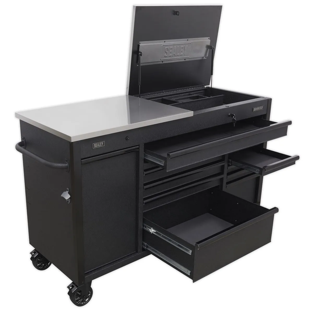 Sealey Superline Pro Mobile Tool Cabinet 1600mm with Power Tool Charging Drawer