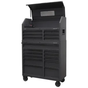 Sealey Superline Pro Tool Chest 17 Drawer Combination Soft Close Drawers with Power Strip