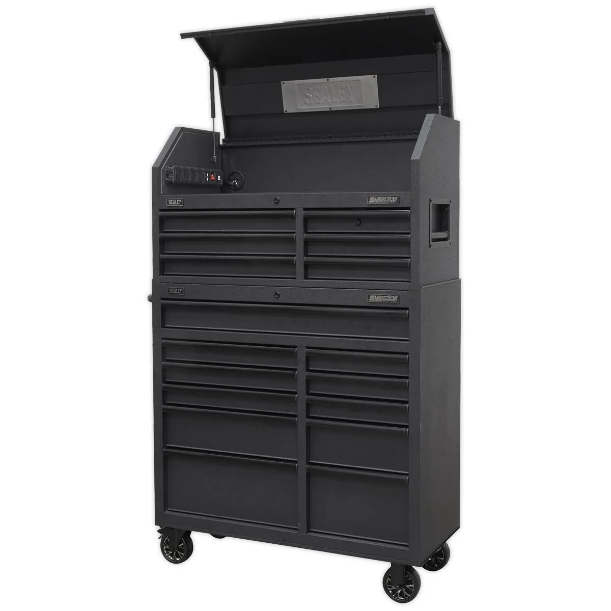Sealey Superline Pro Tool Chest 17 Drawer Combination Soft Close Drawers with Power Strip