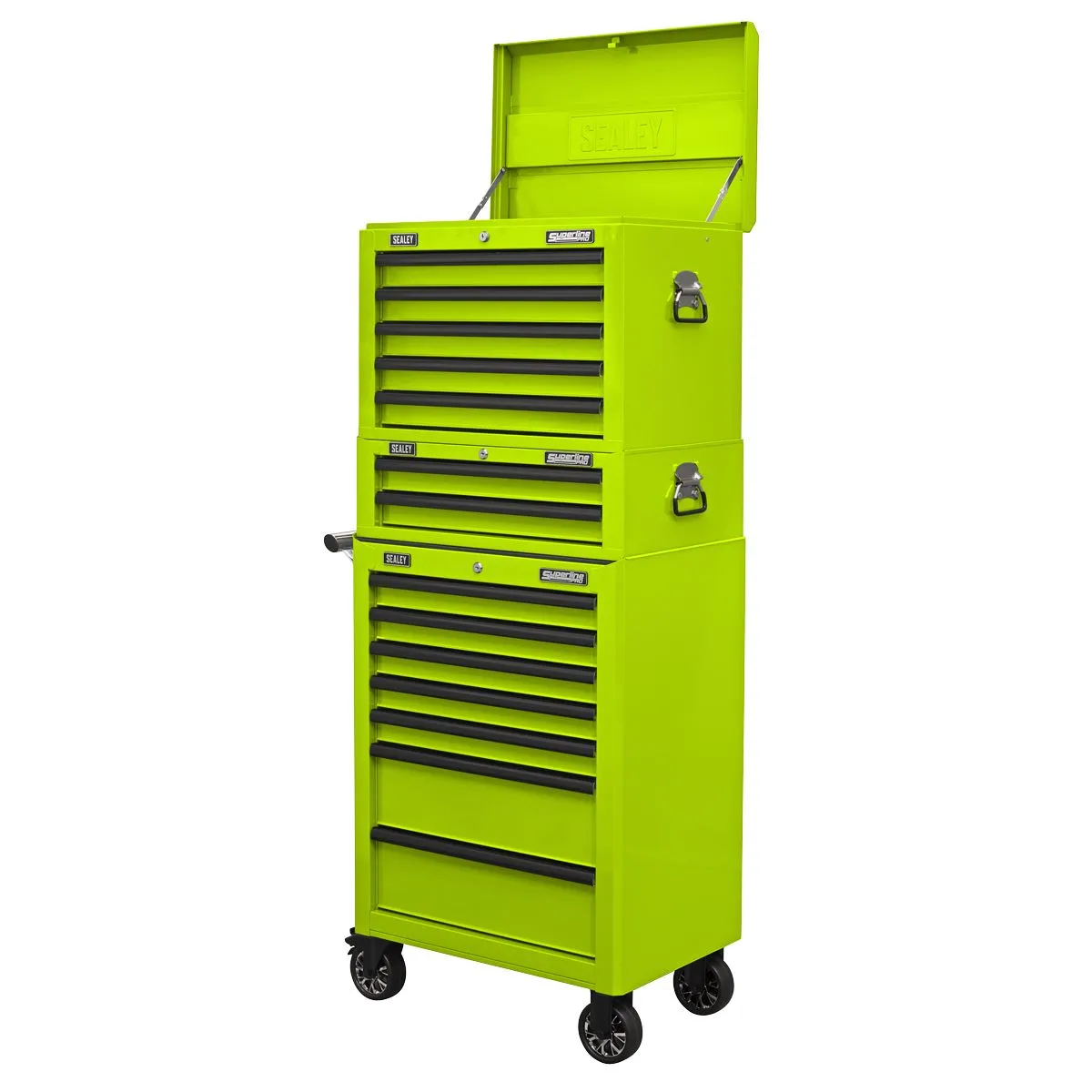Sealey Superline Pro Topchest 5 Drawer with Ball-Bearing Slides - Green/Black