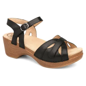 Season - Black Full Grain Sandal - 9849-022202