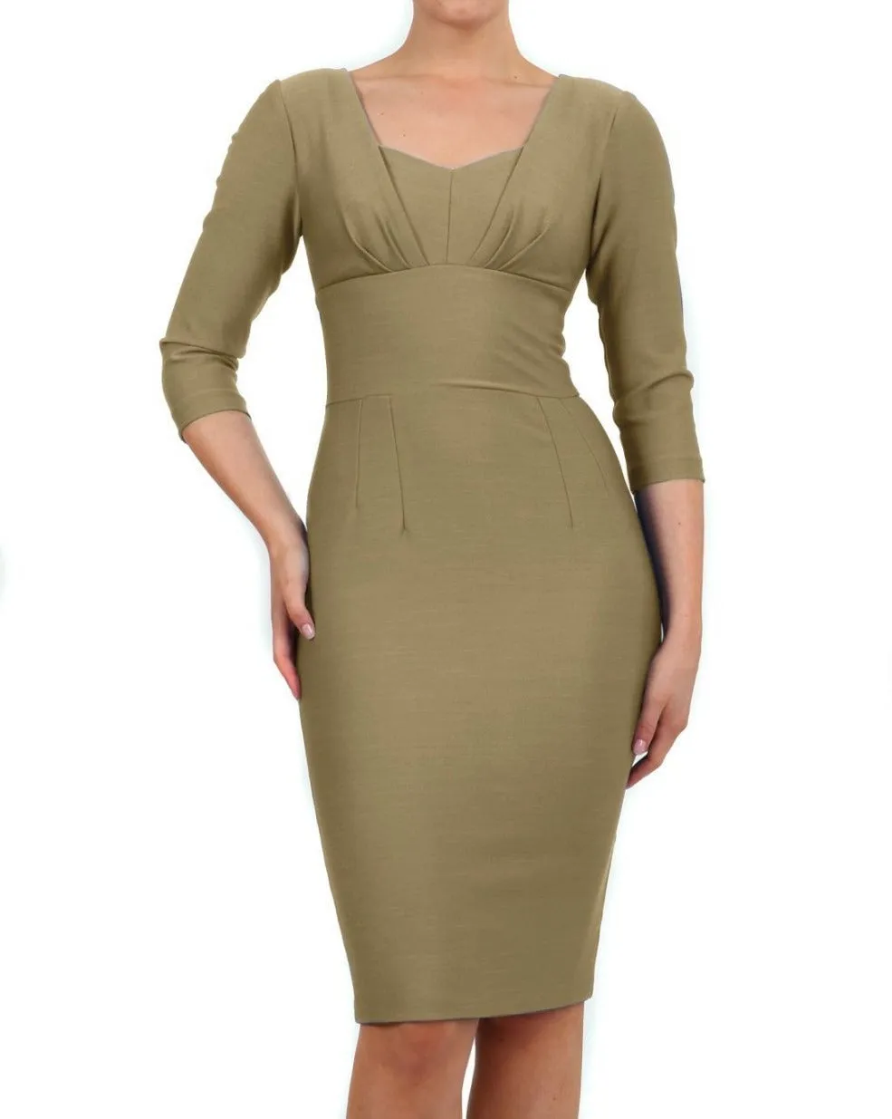 Seed Greenwich Sleeved Pencil Skirt Dress