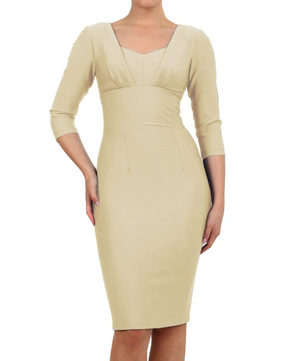 Seed Greenwich Sleeved Pencil Skirt Dress