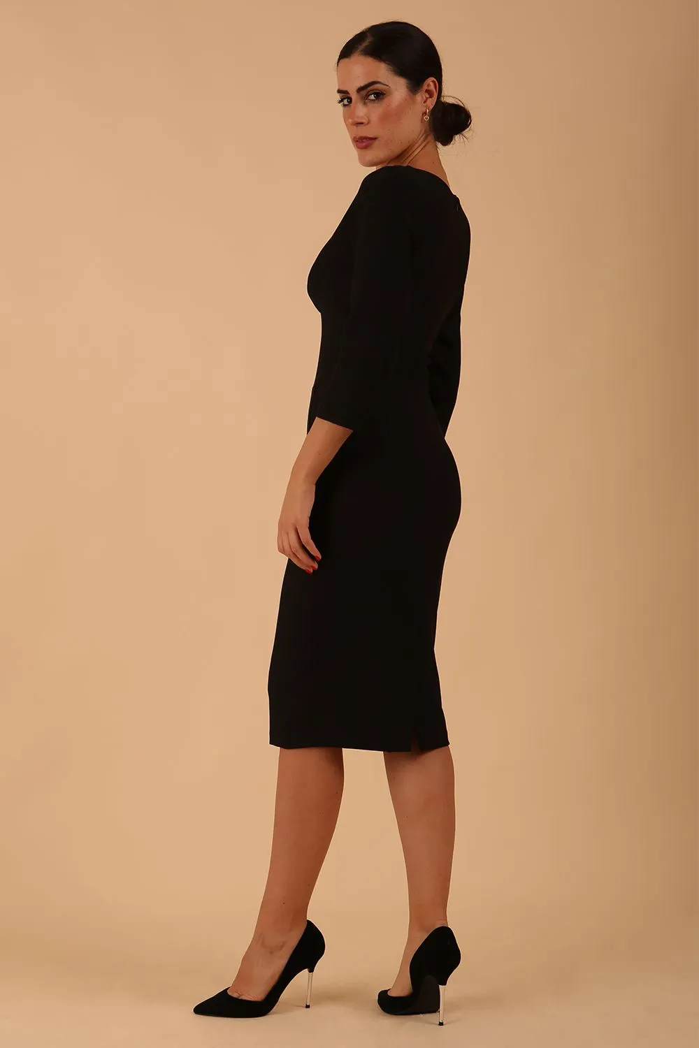 Seed Greenwich Sleeved Pencil Skirt Dress