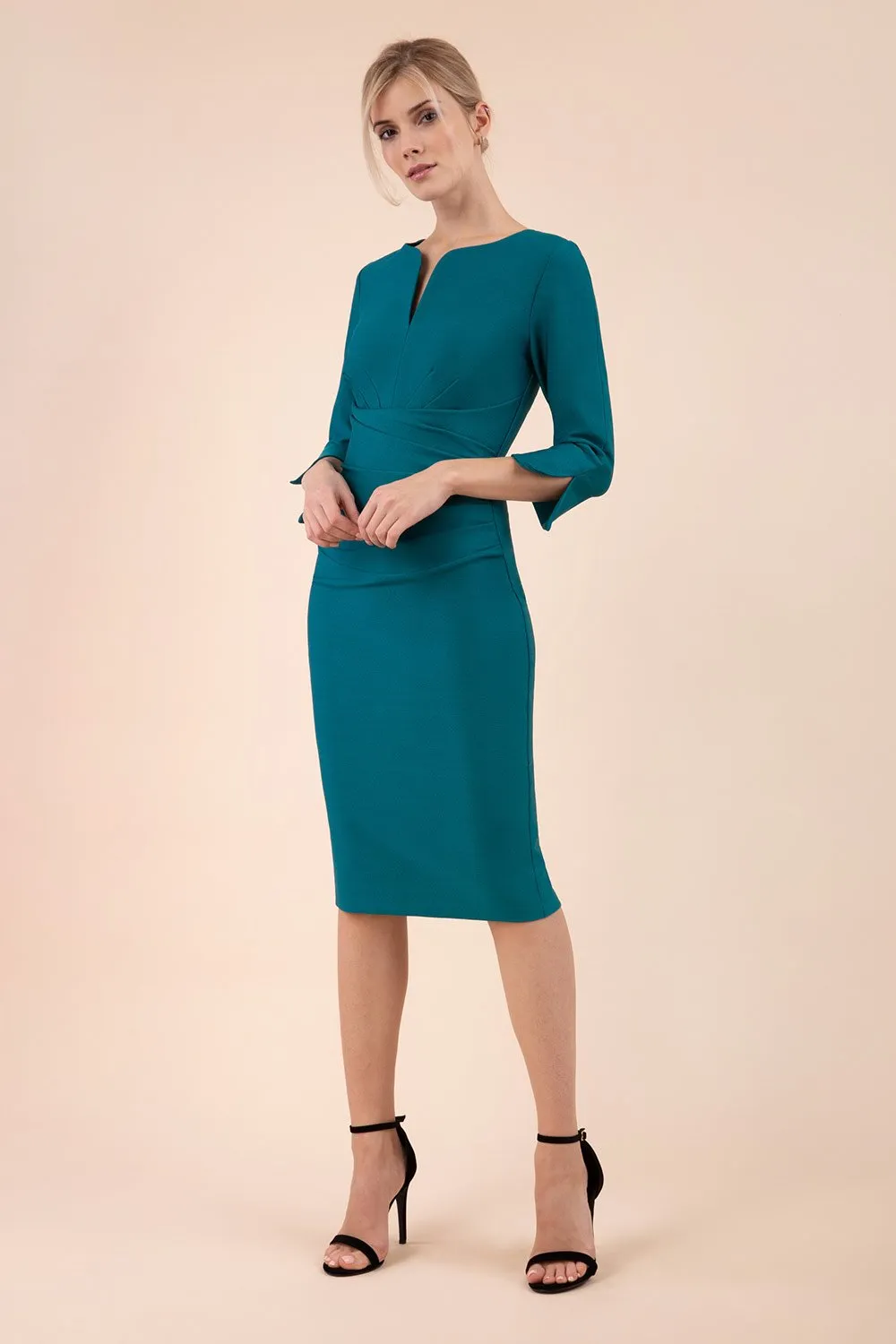 Seed Tuscany Round Neck Pencil Dress