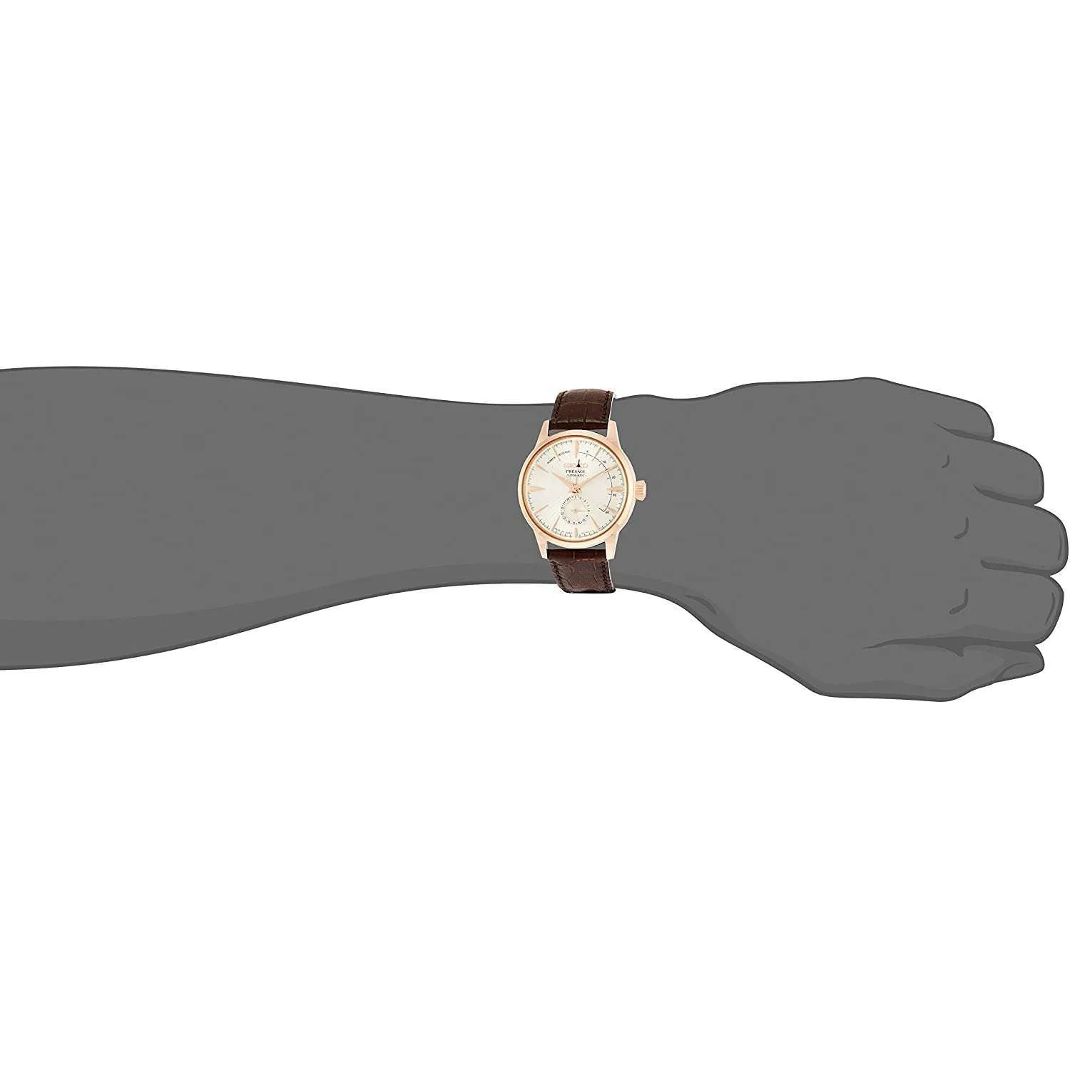SEIKO PRESAGE BASIC LINE WARM GREY DIAL MEN WATCH SARY132