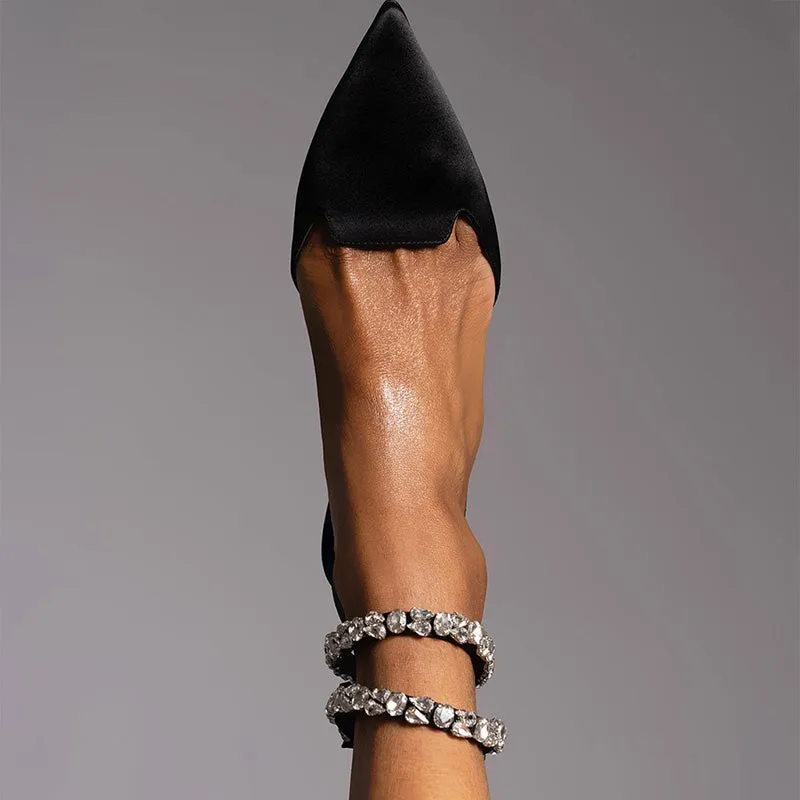 Shiny Flat with Sandals