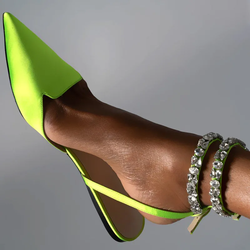 Shiny Flat with Sandals