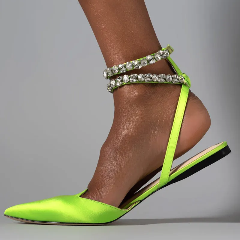Shiny Flat with Sandals