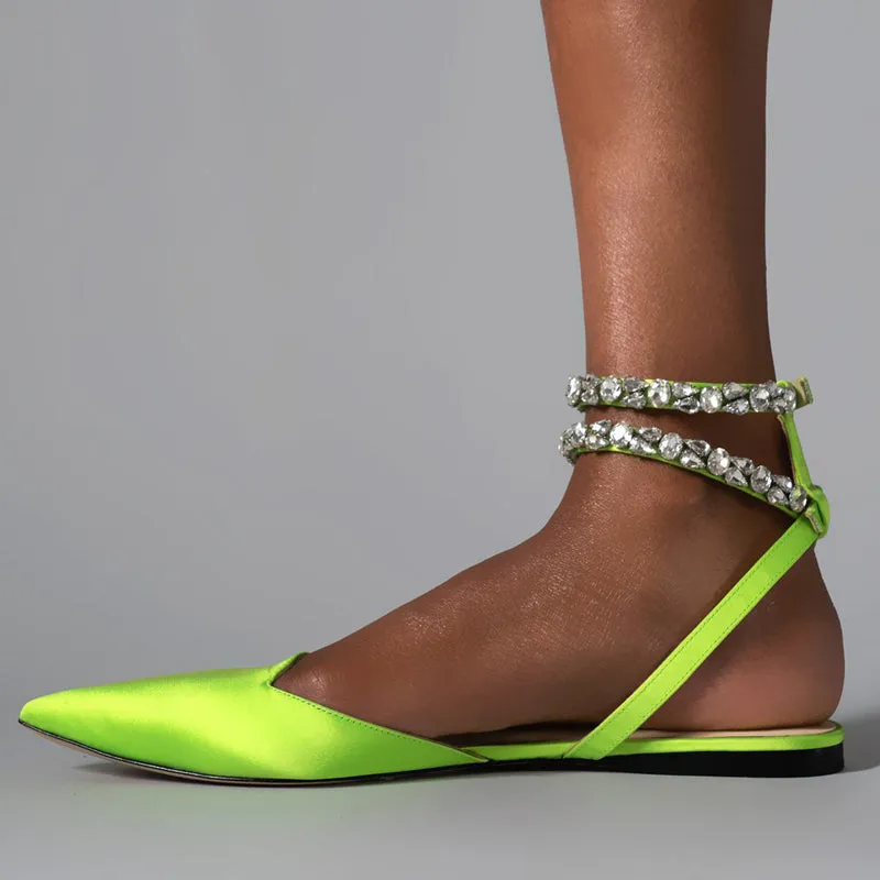 Shiny Flat with Sandals