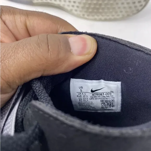 Size 5 - Nike Air Fear of God Raid Black Atmosphere Grey