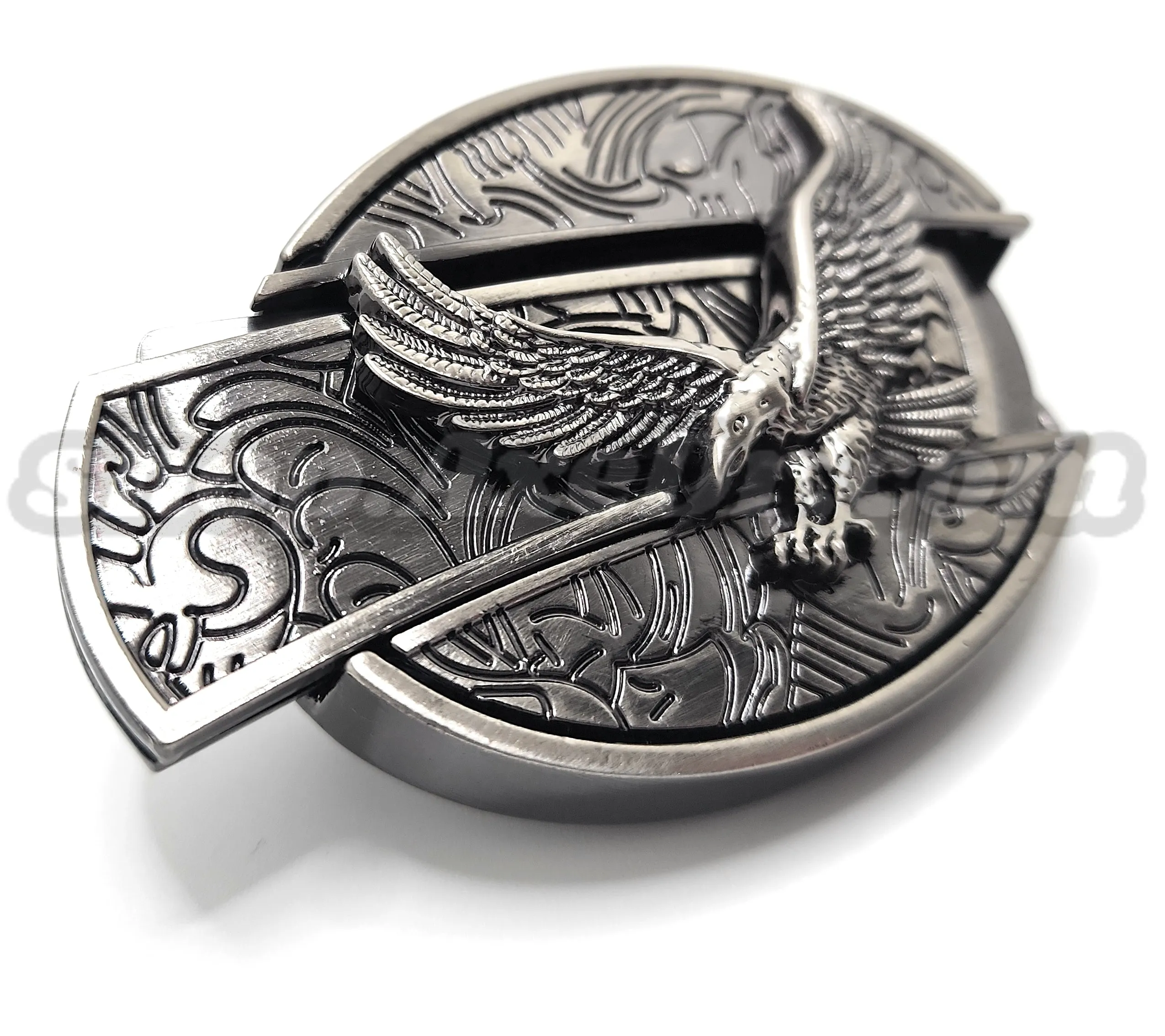 Soaring Eagle Folding Knife Belt Buckle