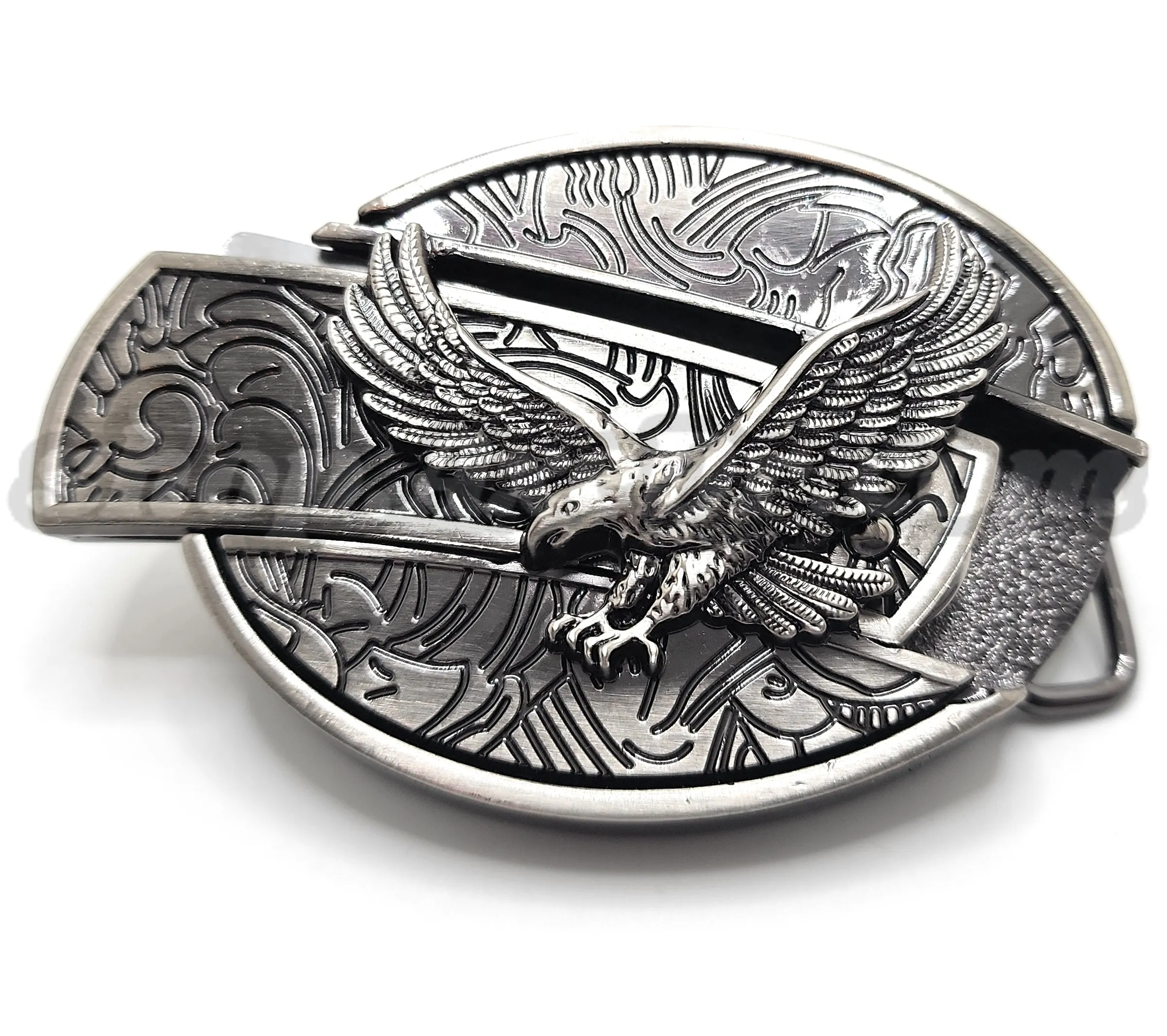 Soaring Eagle Folding Knife Belt Buckle