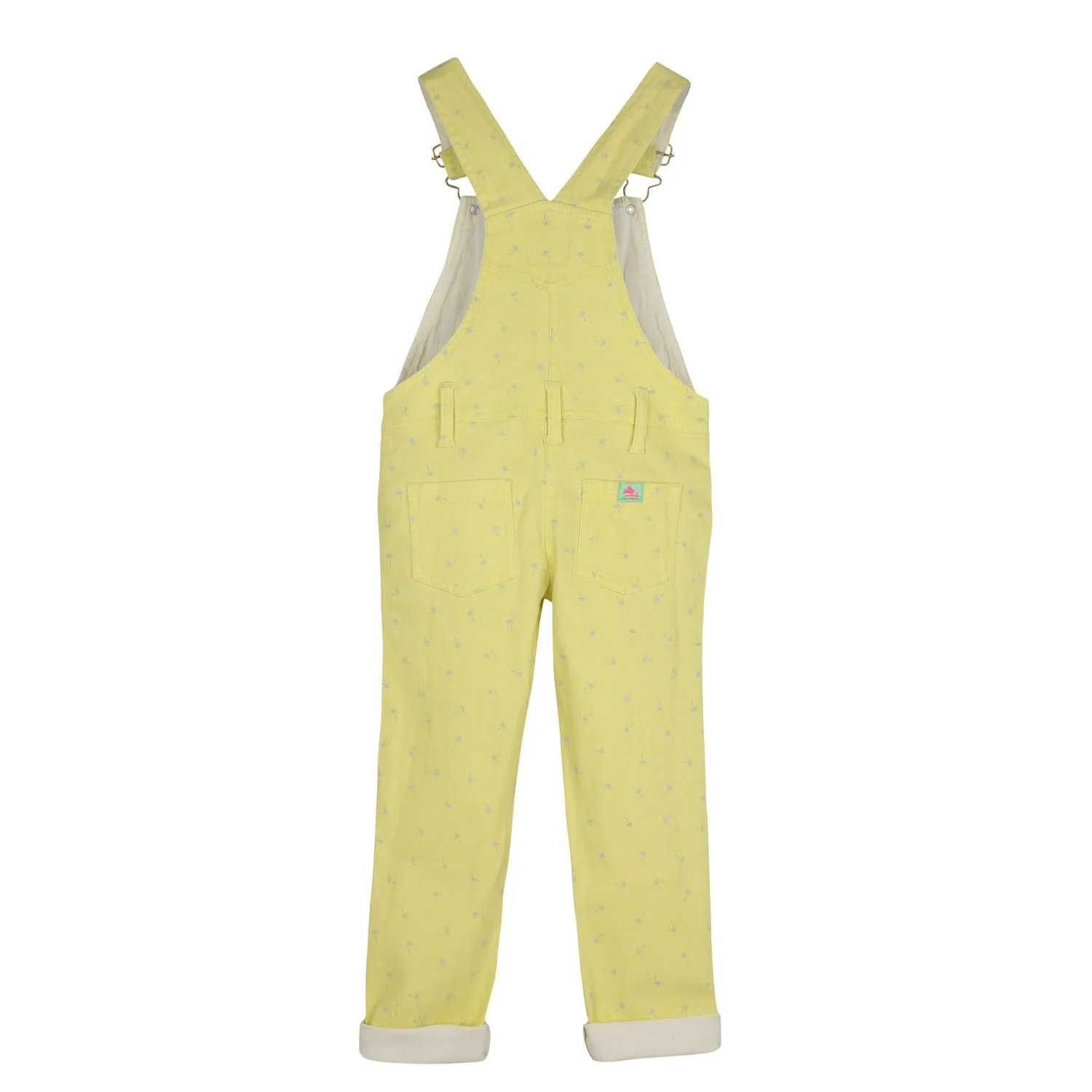 Soft Cotton Twill Yellow Print Dungaree