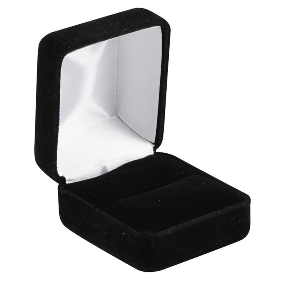 SPARTA Brushed Black Center Beveled Edges Titanium Wedding Ring  6mm & 8mm
