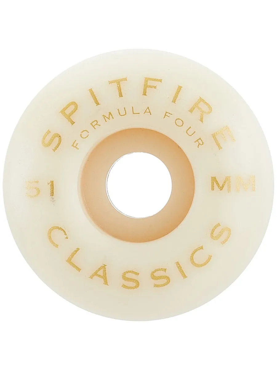 SPITFIRE F4 CLASSIC 51MM 99 DURO SKATEBOARD WHEELS