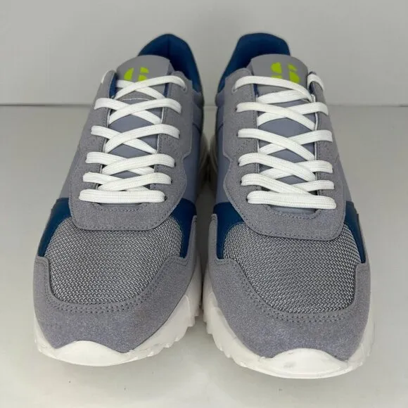 Sports Illustrated Mens Textile Gray Mesh Lace Up Low Top Size 12 Sneakers