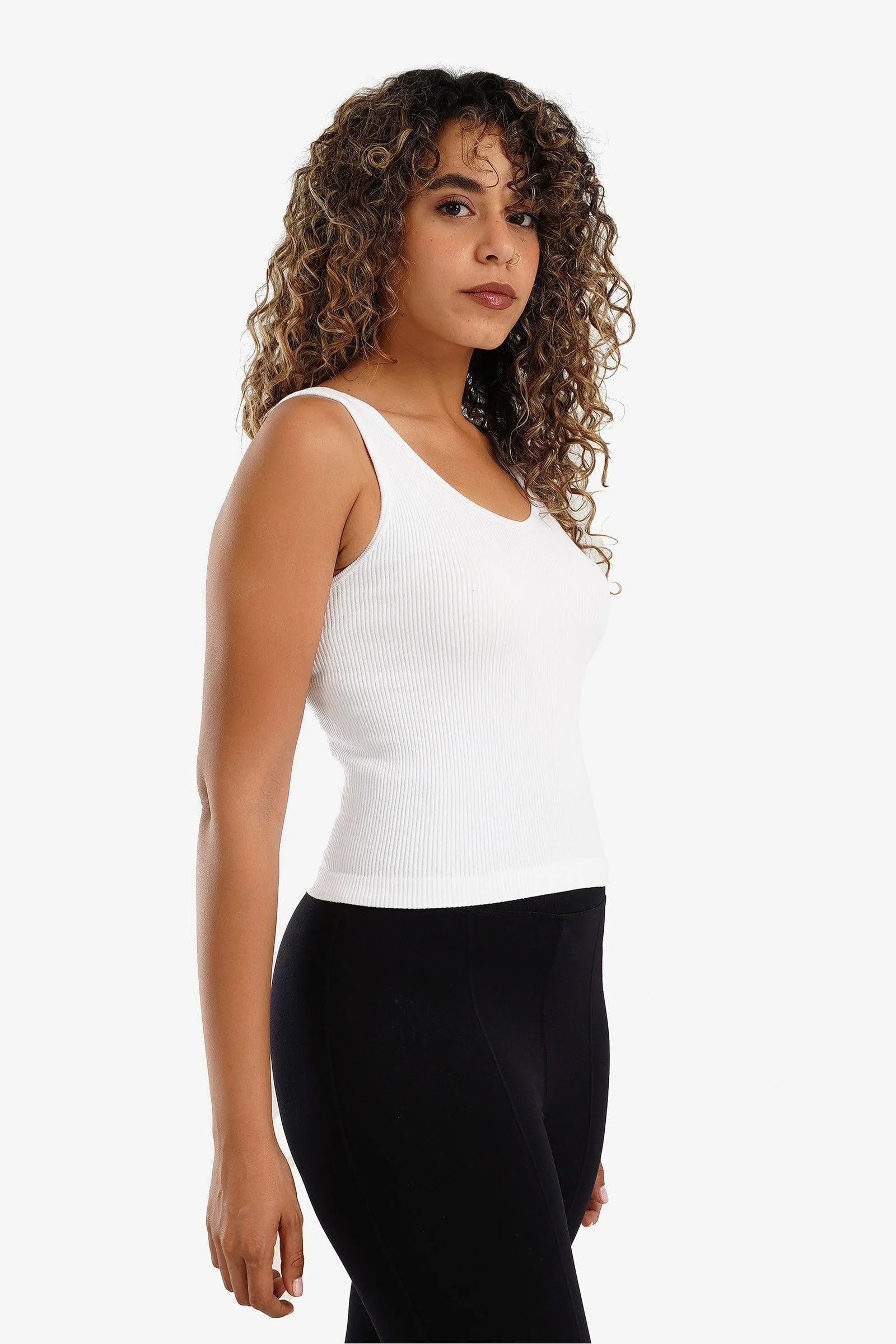 Square Back Ribbed Top