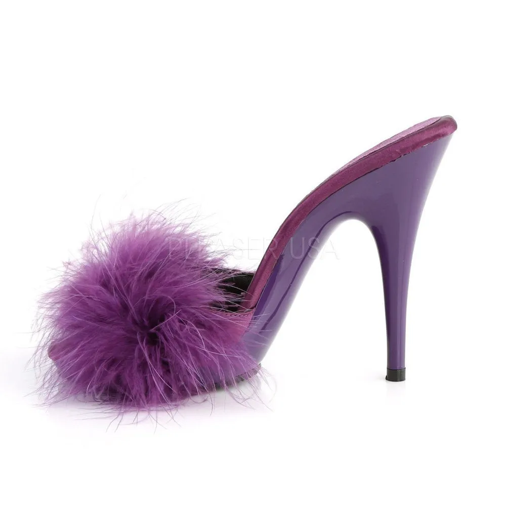 SS-POISE-501F Slide | Purple Genuine Satin