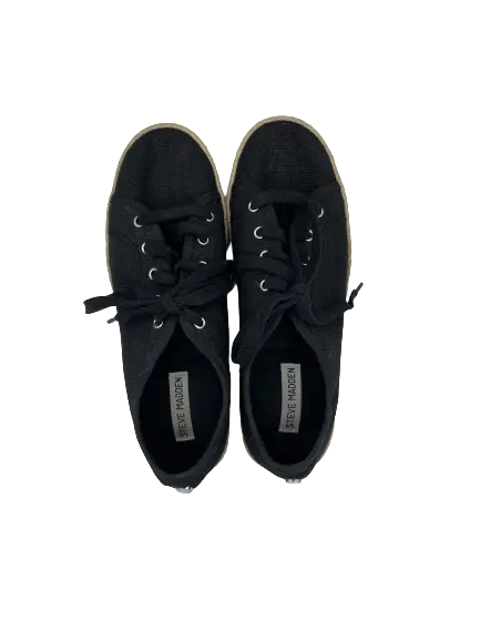 Steve Madden Black Platform Sneaker