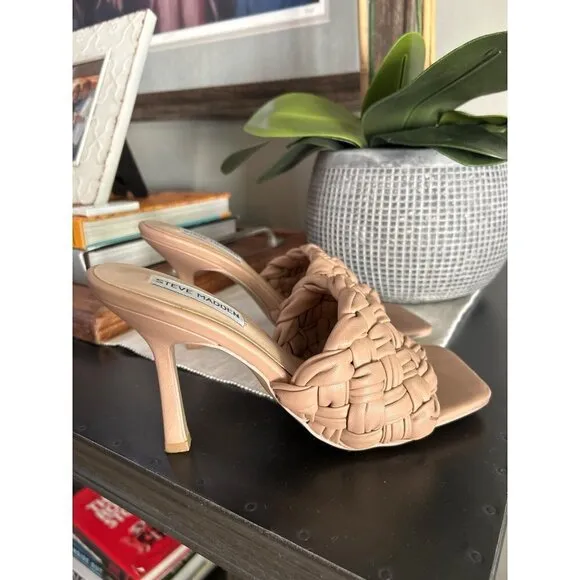 Steve Madden Jarina Heels Tan Womens Size 7.5