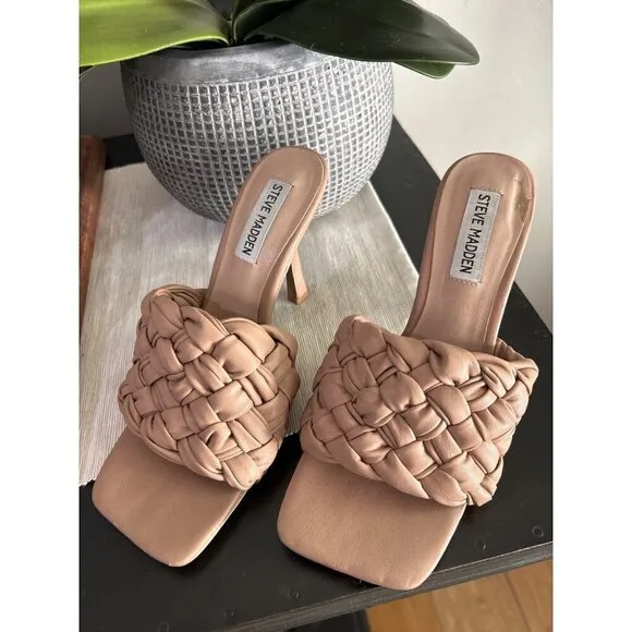Steve Madden Jarina Heels Tan Womens Size 7.5