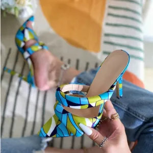 Stiletto Luxe Pointed Heel Slippers