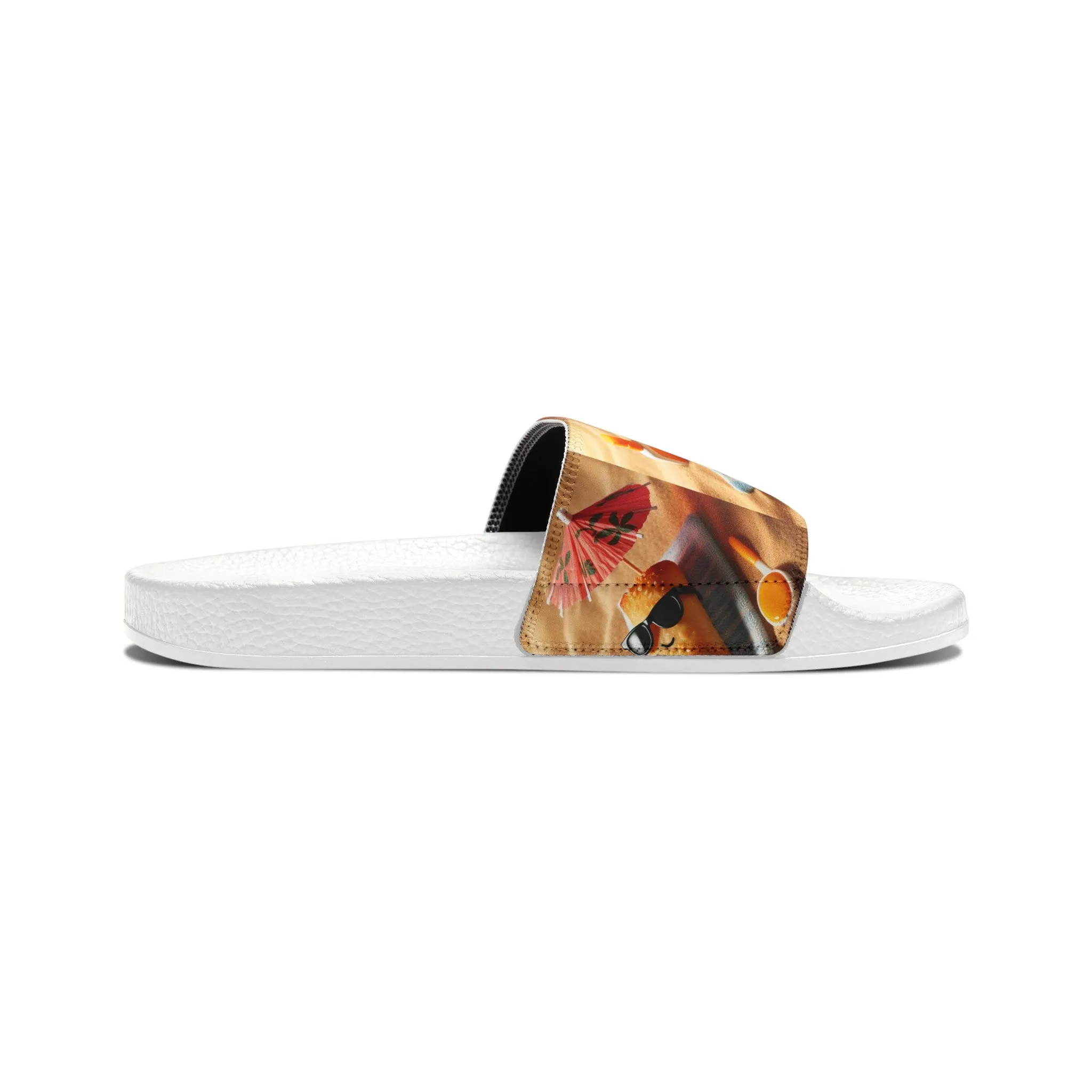 Stuffed Rollie-Youth PU Slide Sandals