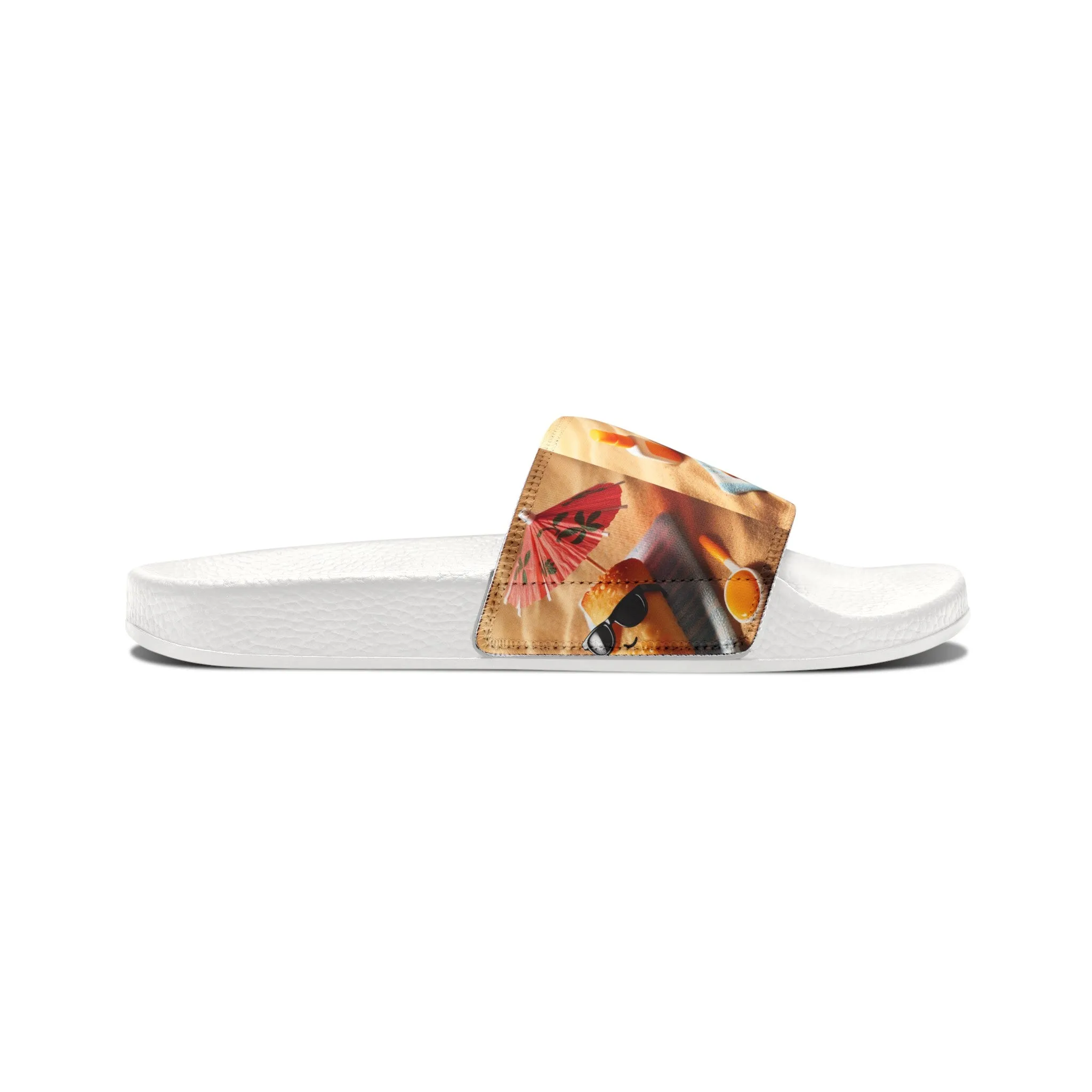 Stuffed Rollie-Youth PU Slide Sandals